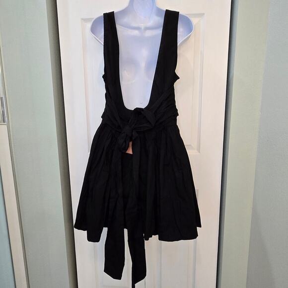 Shein Sxy Bae black Backless dress with bow and Flare sz Lg dark feminine Matrix - Picture 3 of 11